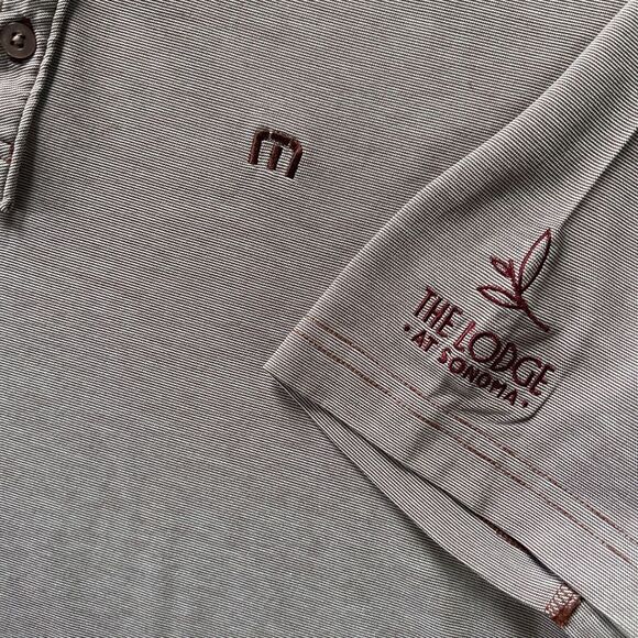 Travis Mathew Polo Shirt Men's XL Maroon Golf Performance - Picture 4 of 8